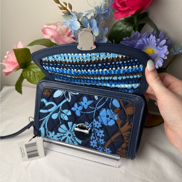 NWT Vera Bradley Java Floral Ultimate Wristlet Wallet Clutch Wallet Pushlock - Picture 4 of 10